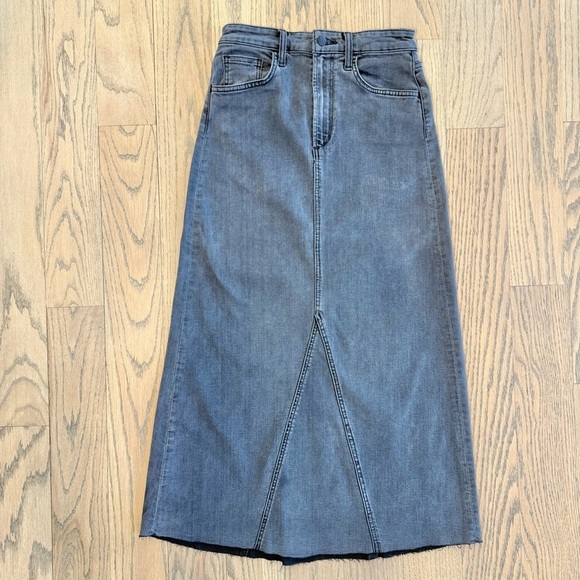 Joe's Jeans Women’s Amelia A-Line Denim Skirt Gray Black in Color Size 26 - Picture 2 of 11